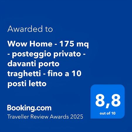Wow Home - 175 Mq - Posteggio Privato - Davanti Porto Traghetti - Fino A 10 Posti Letto Γένοβα Εξωτερικό φωτογραφία